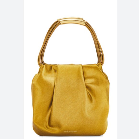 NWT Saint Laurent Mini Pochon Bag in New Jungle - Picture 2 of 10